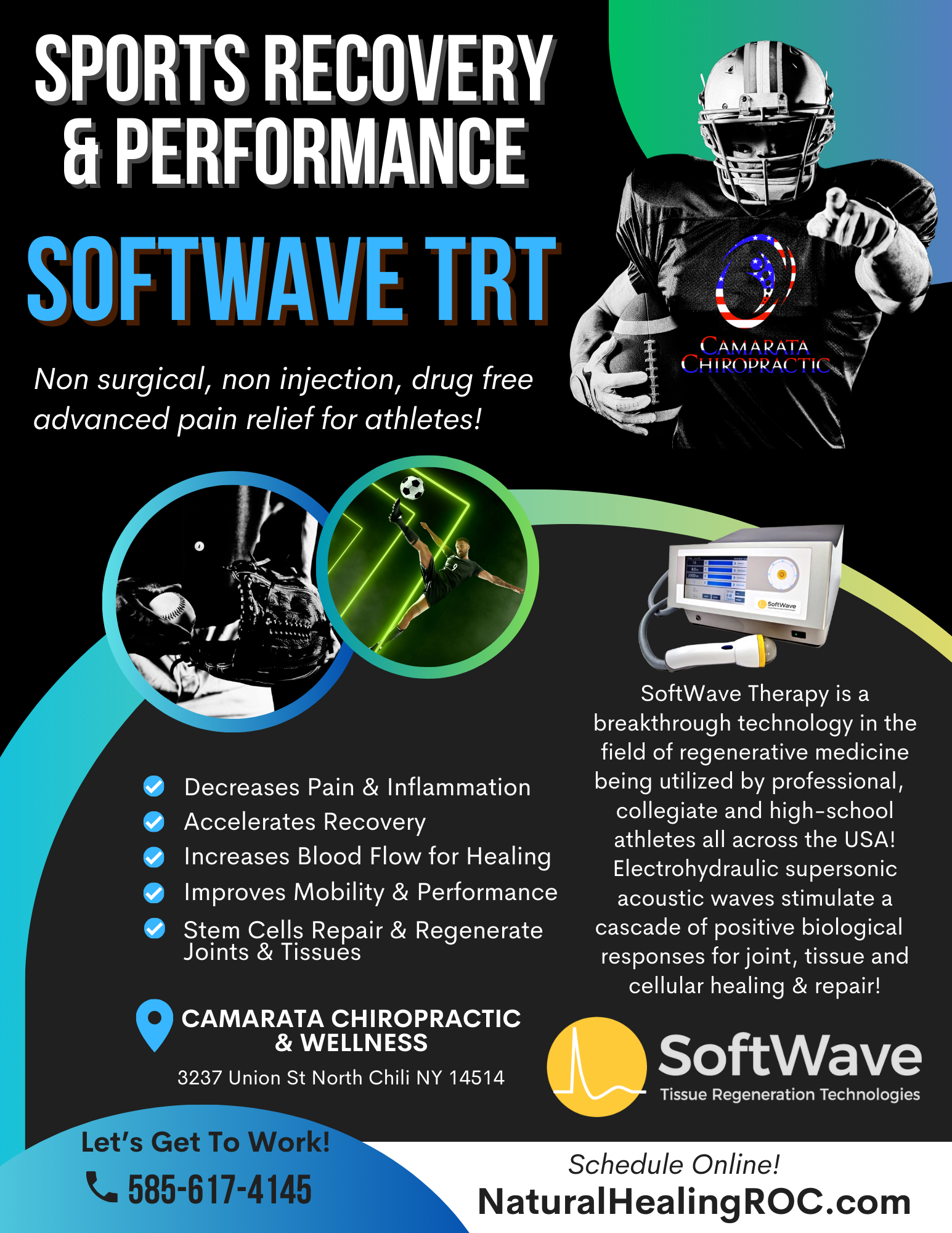 Unleashing Athletic Excellence: The Power of SoftWave TRT at Camarata Chiropractic & Wellness